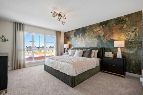 203 Huxland Path Ne, Calgary, AB - Indoor Photo Showing Bedroom