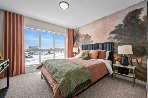 203 Huxland Path Ne, Calgary, AB - Indoor Photo Showing Bedroom