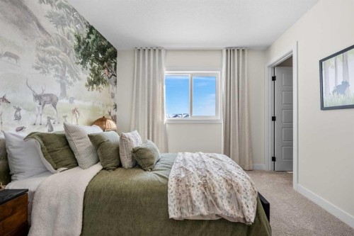 203 Huxland Path Ne, Calgary, AB - Indoor Photo Showing Bedroom