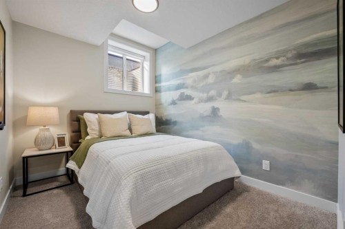 203 Huxland Path Ne, Calgary, AB - Indoor Photo Showing Bedroom