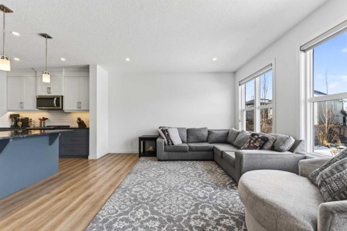 83 Seton Heath Se, Calgary, AB - Indoor Photo Showing Living Room