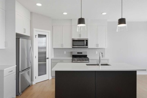 139 Belvedere Crescent Se, Calgary, AB - Indoor Photo Showing Kitchen With Upgraded Kitchen