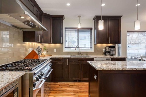 168 West Creek Pond, Chestermere, AB - Indoor Photo Showing Kitchen With Upgraded Kitchen