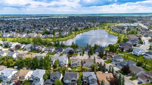 168 West Creek Pond, Chestermere, AB - Outdoor With Body Of Water With View