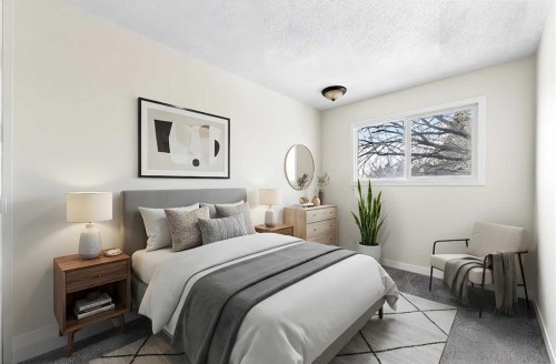 3-6100 4 Avenue Ne, Calgary, AB - Indoor Photo Showing Bedroom