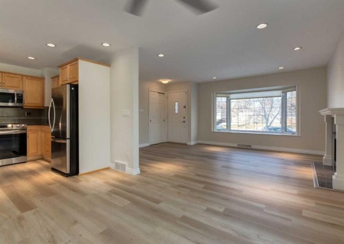 367 Acadia Drive Se, Calgary, AB - Indoor Photo Showing Kitchen With Stainless Steel Kitchen