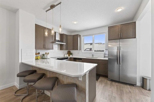 29 Carringvue Way Nw, Calgary, AB - Indoor Photo Showing Kitchen With Stainless Steel Kitchen With Upgraded Kitchen