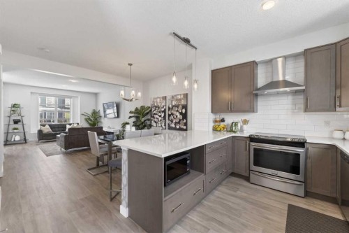 29 Carringvue Way Nw, Calgary, AB - Indoor Photo Showing Kitchen With Stainless Steel Kitchen With Upgraded Kitchen