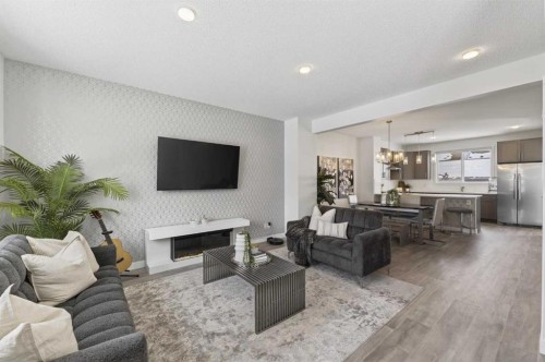 29 Carringvue Way Nw, Calgary, AB - Indoor Photo Showing Living Room