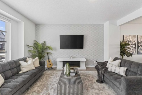 29 Carringvue Way Nw, Calgary, AB - Indoor Photo Showing Living Room