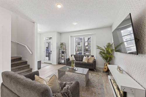 29 Carringvue Way Nw, Calgary, AB - Indoor Photo Showing Living Room