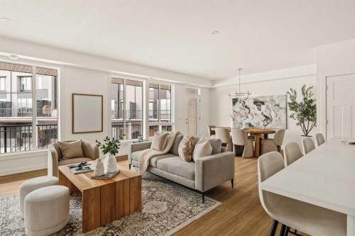 615 Sovereign Common Sw, Calgary, AB - Indoor Photo Showing Living Room