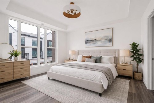 605 Sovereign Common Sw, Calgary, AB - Indoor Photo Showing Bedroom