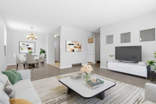 32 Fonda Mews Se, Calgary, AB - Indoor Photo Showing Living Room