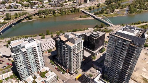 1003-550 Riverfront Avenue Se, Calgary, AB - Outdoor With Body Of Water With View