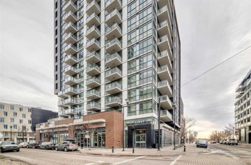 1003-550 Riverfront Avenue Se, Calgary, AB - Outdoor With Balcony With Facade