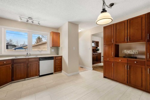 247 Parkwood Close Se, Calgary, AB - Indoor Photo Showing Kitchen With Double Sink