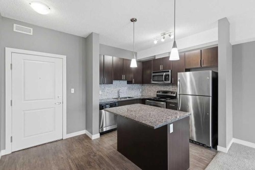 439-23 Millrise Drive Sw, Calgary, AB - Indoor Photo Showing Kitchen With Upgraded Kitchen