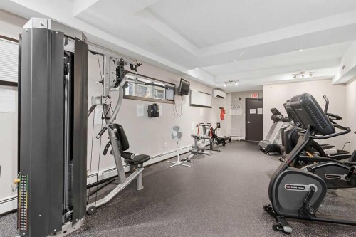 439-23 Millrise Drive Sw, Calgary, AB - Indoor Photo Showing Gym Room