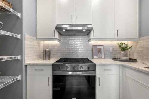 207 Huxland Path Ne, Calgary, AB - Indoor Photo Showing Kitchen