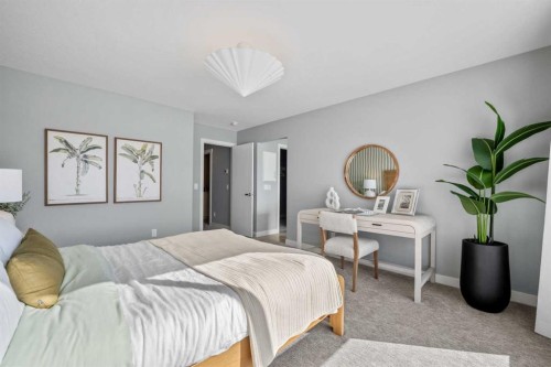 207 Huxland Path Ne, Calgary, AB - Indoor Photo Showing Bedroom