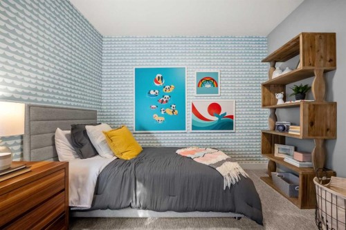 207 Huxland Path Ne, Calgary, AB - Indoor Photo Showing Bedroom