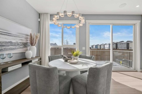 207 Huxland Path Ne, Calgary, AB - Indoor Photo Showing Dining Room