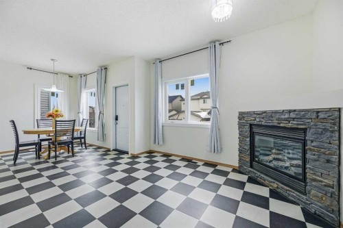 145 Covebrook Close Ne, Calgary, AB - Indoor With Fireplace