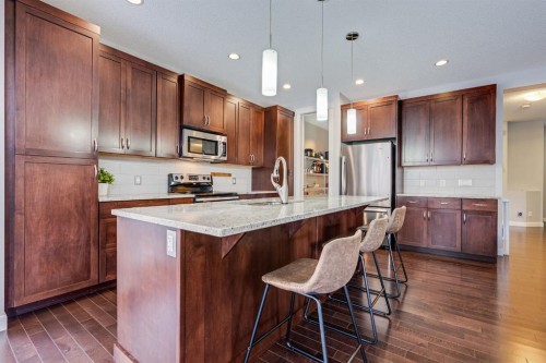 26 Auburn Glen Circle Se, Calgary, AB - Indoor Photo Showing Kitchen With Stainless Steel Kitchen