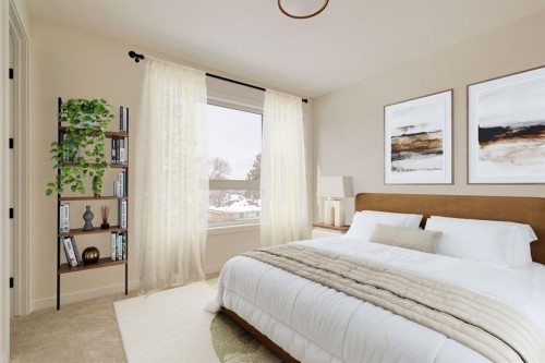 39A Moncton Road Ne, Calgary, AB - Indoor Photo Showing Bedroom