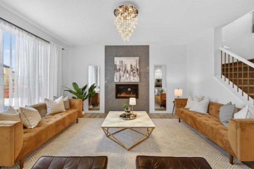 113 Sandpiper Bay, Chestermere, AB - Indoor Photo Showing Living Room