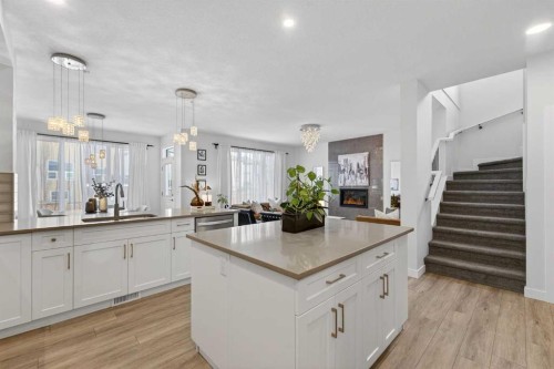 113 Sandpiper Bay, Chestermere, AB - Indoor Photo Showing Kitchen With Upgraded Kitchen