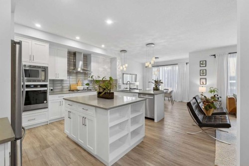 113 Sandpiper Bay, Chestermere, AB - Indoor Photo Showing Kitchen With Upgraded Kitchen