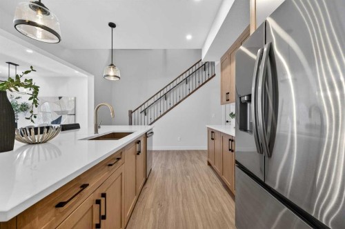 36 Lewiston Common Ne, Calgary, AB - Indoor Photo Showing Kitchen With Upgraded Kitchen