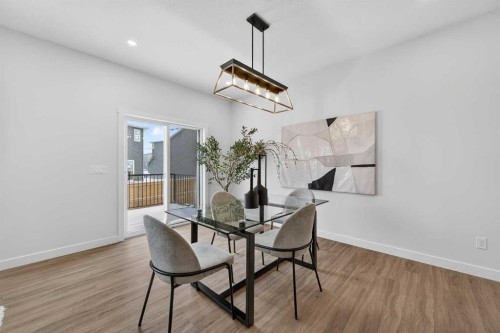 36 Lewiston Common Ne, Calgary, AB - Indoor Photo Showing Dining Room