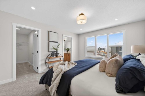 36 Lewiston Common Ne, Calgary, AB - Indoor Photo Showing Bedroom