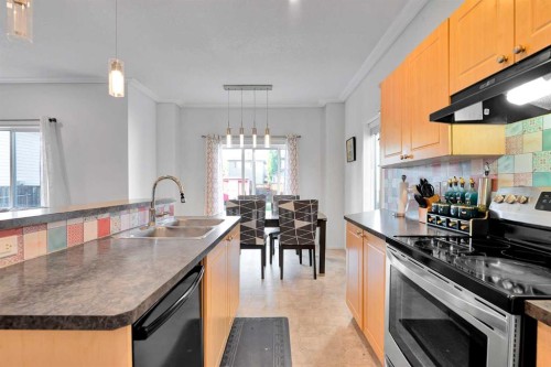 175 Evansmeade Common Nw, Calgary, AB - Indoor Photo Showing Kitchen With Double Sink