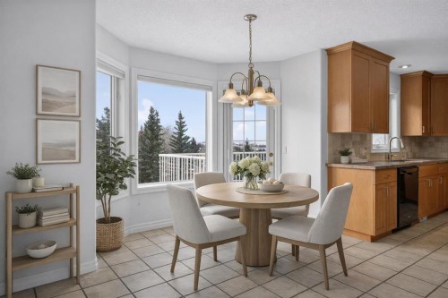 255 Hamptons Terrace Nw, Calgary, AB - Indoor Photo Showing Dining Room