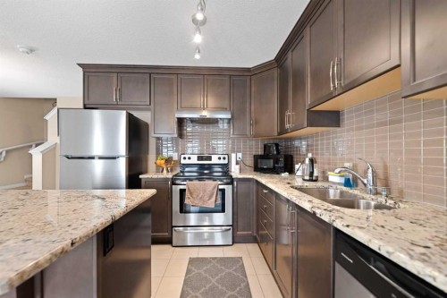 24 Cityscape Row Ne, Calgary, AB - Indoor Photo Showing Kitchen With Double Sink With Upgraded Kitchen