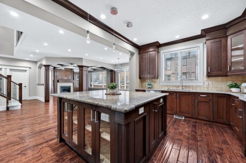 52 Wentworth Crescent Sw, Calgary, AB - Indoor Photo Showing Kitchen With Upgraded Kitchen