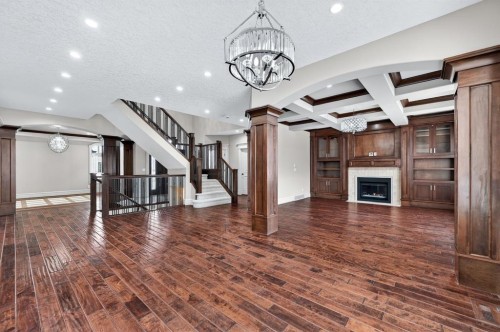 52 Wentworth Crescent Sw, Calgary, AB - Indoor With Fireplace