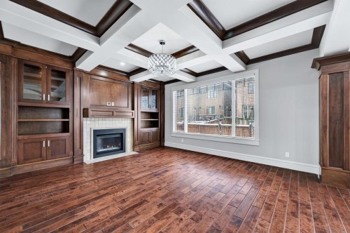 52 Wentworth Crescent Sw, Calgary, AB - Indoor With Fireplace