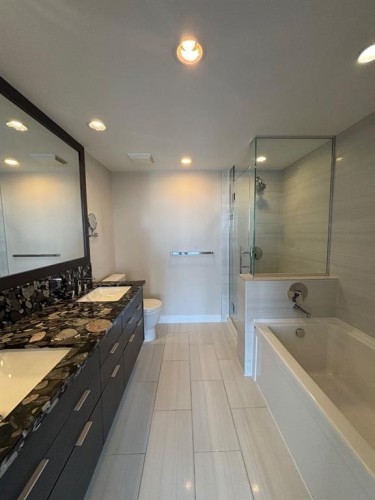 1503-519 Riverfront Avenue Se, Calgary, AB - Indoor Photo Showing Bathroom