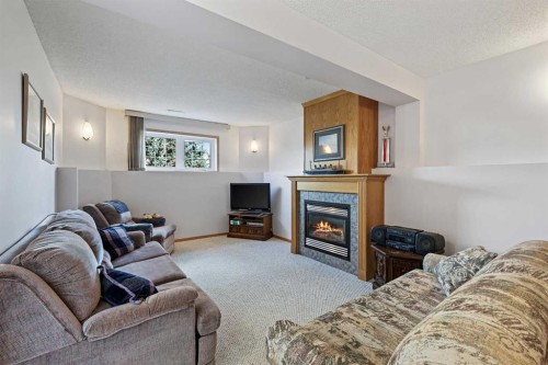 272 Saddlemead Road Ne, Calgary, AB - Indoor Photo Showing Living Room With Fireplace