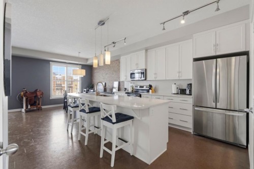 237 Mckenzie Towne Link Se, Calgary, AB - Indoor Photo Showing Kitchen With Stainless Steel Kitchen With Upgraded Kitchen