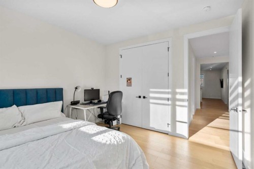 1104 Cranbrook Gardens Se, Calgary, AB - Indoor Photo Showing Bedroom
