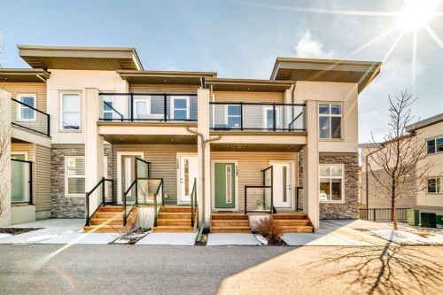 123 Spring Creek Common Sw, Calgary, AB - Outdoor With Balcony With Facade