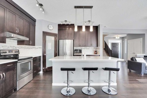 2 Aspen Summit Mount Sw, Calgary, AB - Indoor Photo Showing Kitchen With Upgraded Kitchen