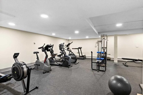 302-320 Meredith Road Ne, Calgary, AB - Indoor Photo Showing Gym Room