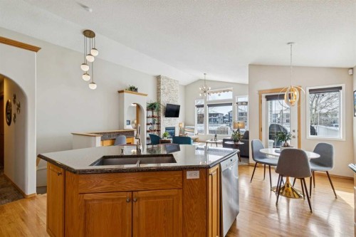 113 Westchester Way, Chestermere, AB - Indoor Photo Showing Kitchen With Double Sink